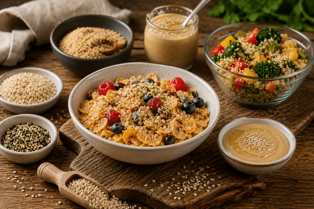 Hulled sesame seeds used in confectionery snacks and sesame foods