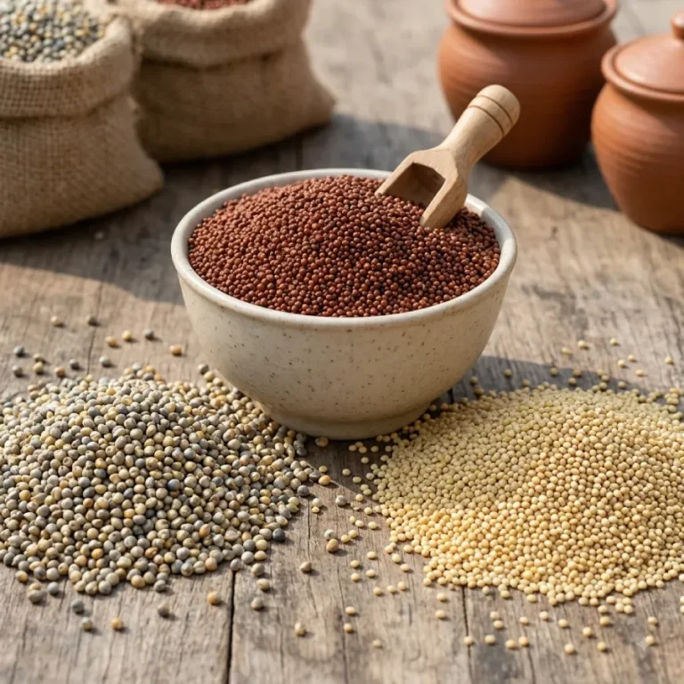 Indian pearl millet finger millet and amaranth grains for export
