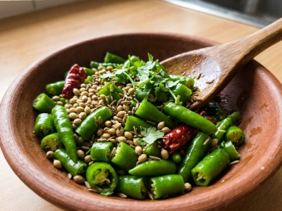 Indian Fresh Green Chilli for cooking and food preparation